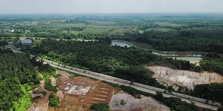 航拍泰国乡村公路