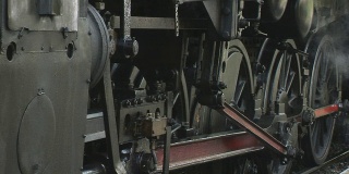 老蒸汽机特写
