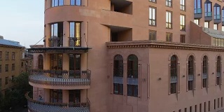 在埃里温的豪华公寓综合体，亚美尼亚房地产出租，鸟瞰图