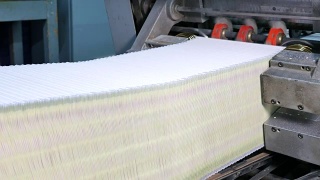 在一家大工厂里对白色信封逐一进行分类视频素材模板下载