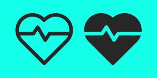 心脏脉搏-矢量动画