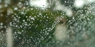 フロンドガラスの雨 (raindrops on windshield)