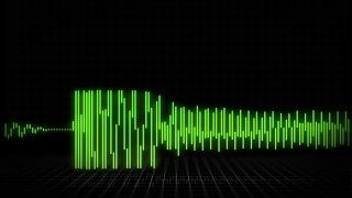 音频波形或频谱背景广告- 30秒-绿色版本视频素材模板下载