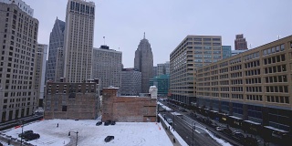 密歇根州底特律的冬天