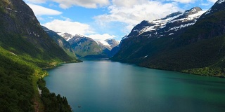 挪威美丽的大自然。