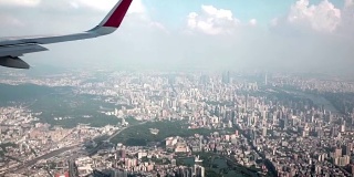 中国广州城市景观鸟瞰图