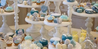 糖果棒婚礼，糖果自助餐，美味的糖果棒在婚礼上
