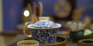 中国茶道用热的芳香饮料