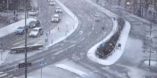 冬天的城市雪