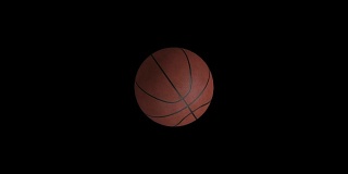 Basketball animation with black screen