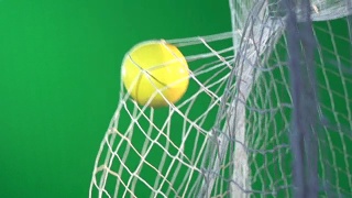 足球进球网，足球-超级慢动作-色度键绿幕视频素材模板下载