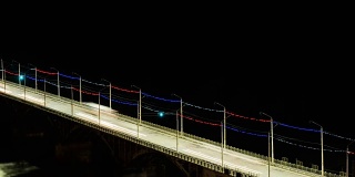 夜桥时间间隔镜头