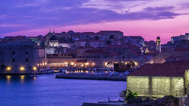 4k Time Lapse of Dubrovnik Old Town in Croatia