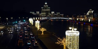伟大的Ustyinsky桥。莫斯科。