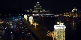 伟大的Ustyinsky桥。莫斯科。
