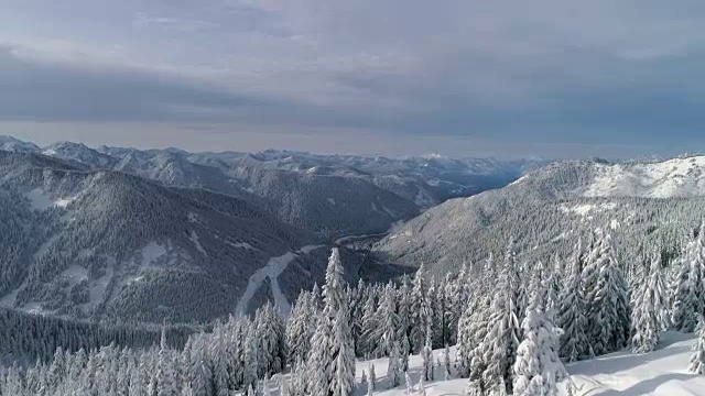 雪域荒野航空揭示太平洋西北山区公路