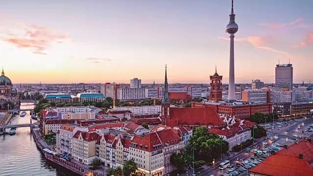 柏林城市景观缩小4K
