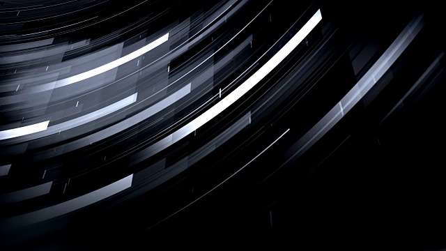 抽象形状背景(黑色)-环