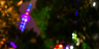 夜光照亮上海著名的明珠东方塔，迷离公园景观，4k时间流逝中国