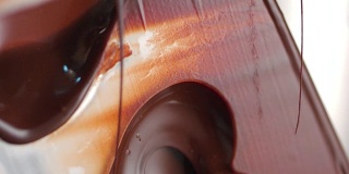真正的液态巧克力心形
