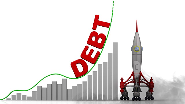 债务增长曲线图