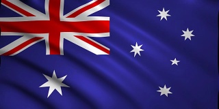 3D渲染澳大利亚国旗