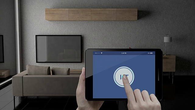 触控物联网智能平板、平板应用、客厅电视、电灯泡、盲控节能、智能家电、物联网。