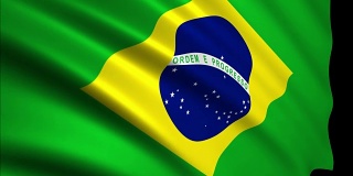 3D渲染巴西国旗