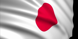 3D渲染日本国旗