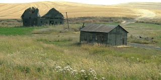 废弃的农场建筑，帕卢斯，华盛顿州，4K。UHD