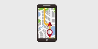 智能手机pin地图GPS导航数字