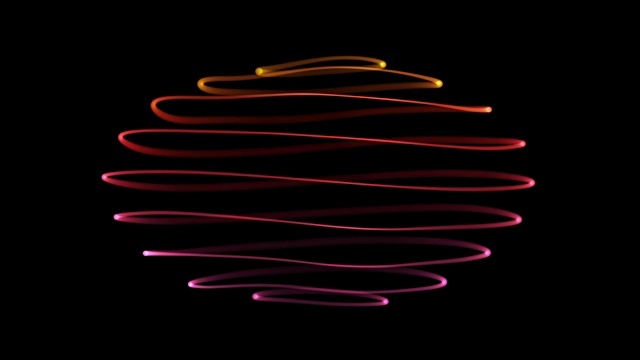 粒子波4K -循环气泡