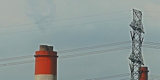 发电厂和烟雾