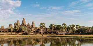 吴哥窟寺庙时间推移，暹粒，柬埔寨4K时间推移