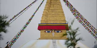 尼泊尔的Bodhnath Stupa