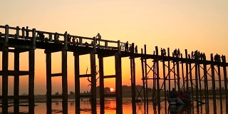 U-Bein Brücke，缅甸曼德勒
