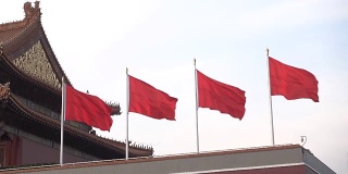 北京天安门，位于中国北京的紫禁城