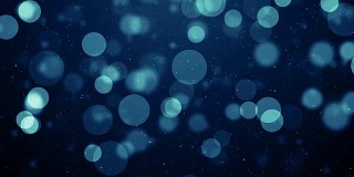 粒子蓝色尘埃抽象光散景运动标题电影背景循环