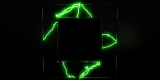 一个方形标志的黑色占位符。