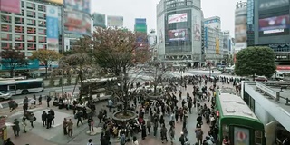 4kTime lapse -东京、新宿人群步行