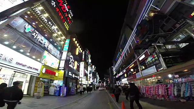 亚洲韩国釜山秀渊夜景