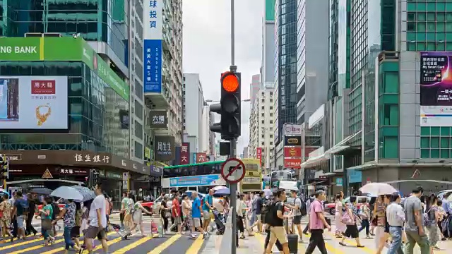 4K时光流逝:香港购物街