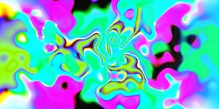 液体迷幻大理石花纹，明亮抽象的3D电脑生成背景，彩色调色板网格