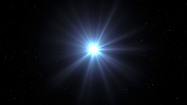 恒星坍缩在太空中形成了一个巨大的黑洞