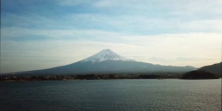富士山鸟瞰图，川口町，藤吉田，日本