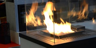 现代生物壁炉用乙醇气体。智能生态