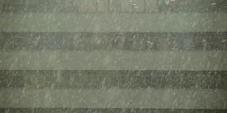 大雪影响建筑