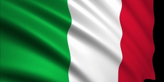 3D渲染意大利国旗