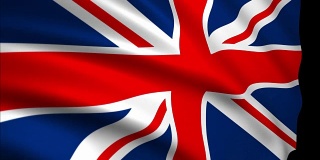 3D渲染英国国旗，英国国旗