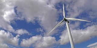 苏格兰田野里的风力涡轮机
